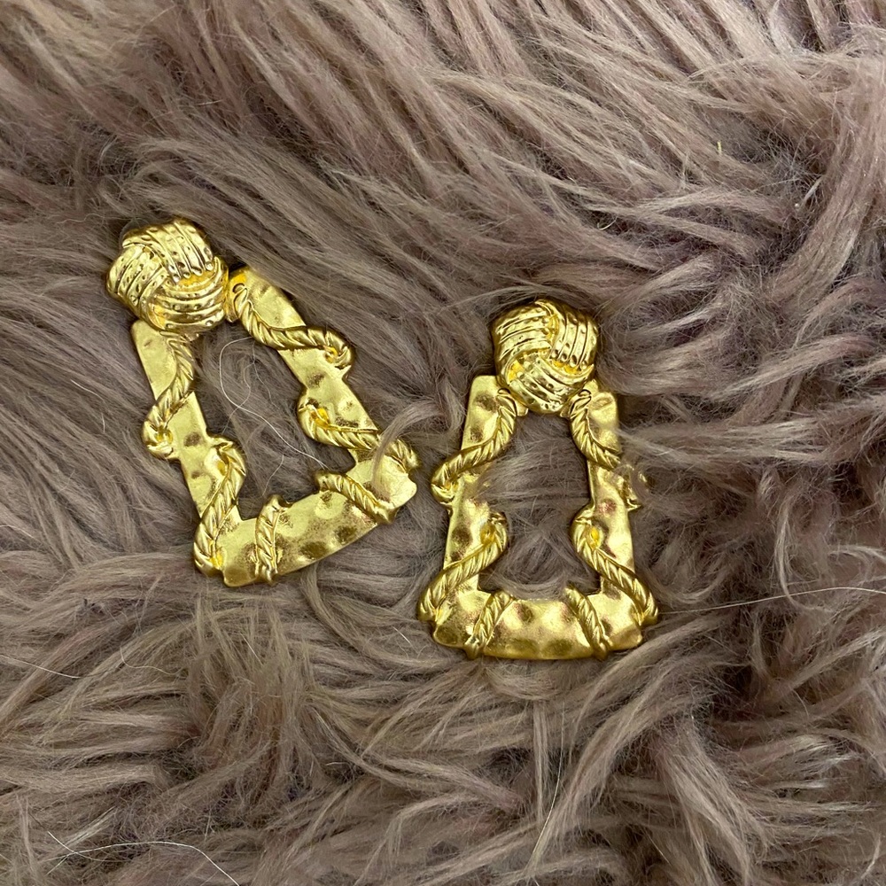 Nasty Gal ‘Don't Lose Rope Door-Knocker’ Earrings